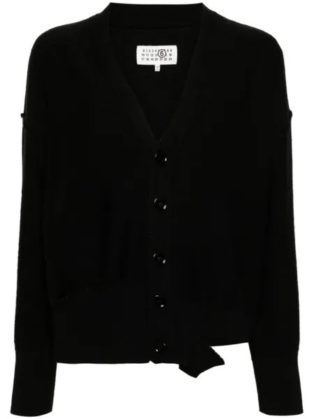 MM6 Maison Margiela кардиган на пуговицах, черный