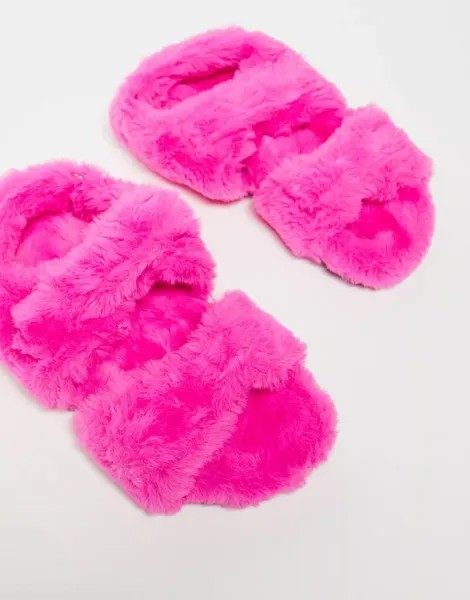 Розовые спортивные тапочки ASOS Zactually