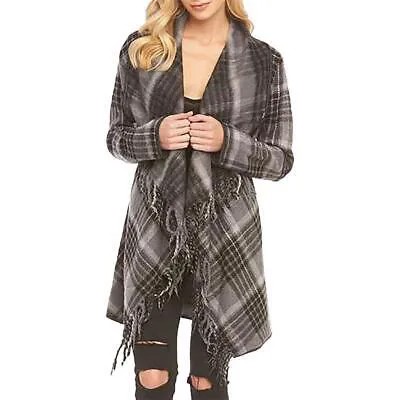 Женское шерстяное пальто с серой бахромой и холодной погодой Tart Collections Outerwear S BHFO 2798