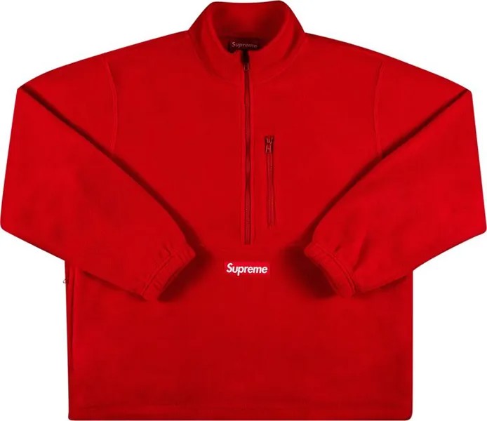 Пуловер Supreme x Polartec Half Zip Pullover 'Red', красный