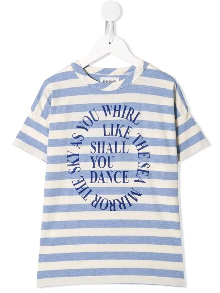 Bobo Choses футболка Shall You Dance в полоску