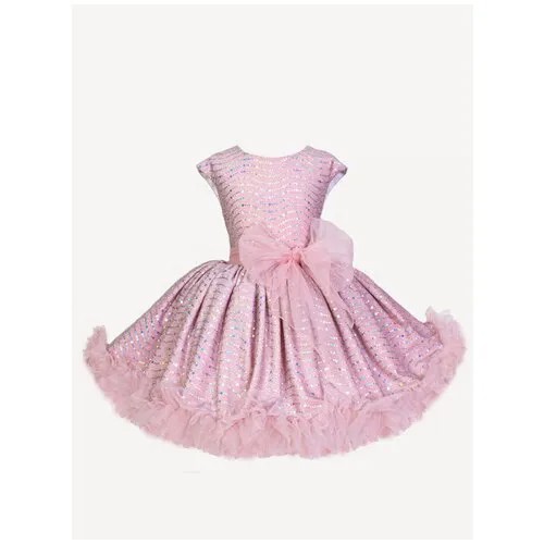 Нарядное платье для девочки Красотка Розовый 110