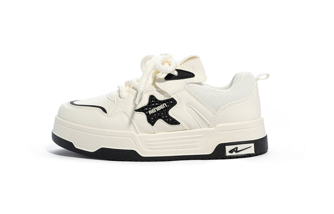 Кроссовки Humanism 1986 Skateboarding Shoes Women's Low-top, бежевый/черный