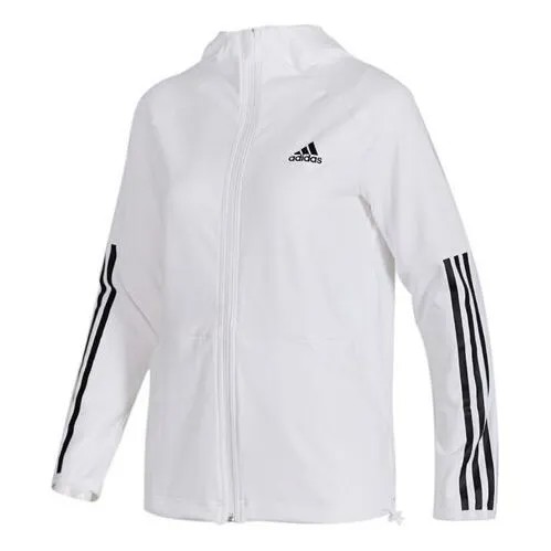 Куртка 3s fz hoodie training куртка с капюшоном белая Adidas, белый