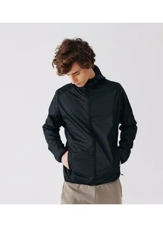 Куртка дождевик для бега мужская RUN RAIN черная, размер: S, цвет: Черный KALENJI Х Декатлон