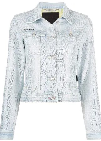 Philipp Plein декорированная джинсовая куртка