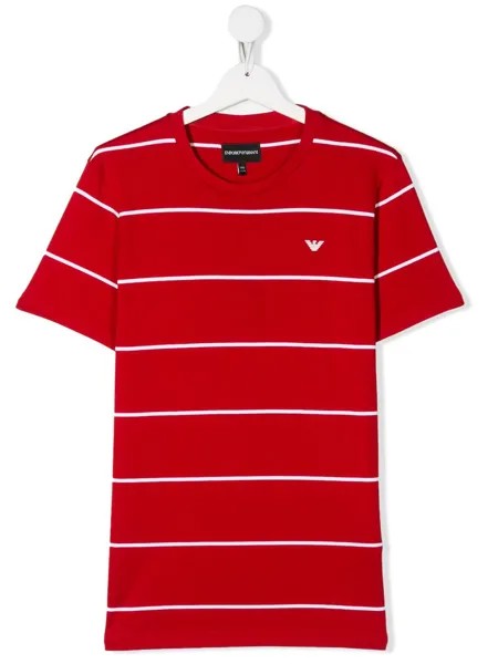 Emporio Armani Kids футболка в полоску