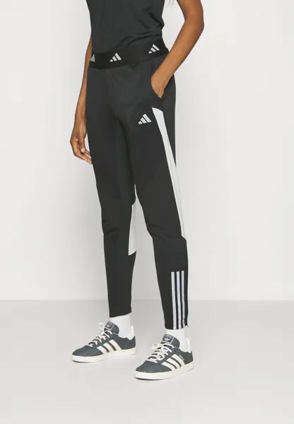 Брюки спортивные ТИРО 23 Adidas, черный/командный светло-серый