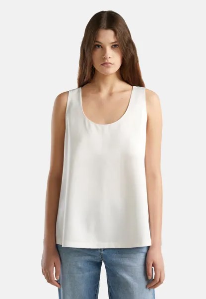 Топ SLEEVELESS SHOULDERS AND CENTRE BACK  United Colors of Benetton, крем