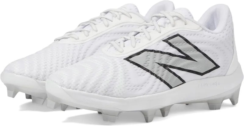 Бутсы FuelCell 4040v7 Molded New Balance, цвет Optic White/Rain Cloud