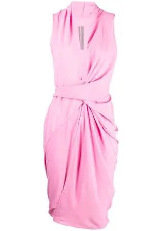 Rick Owens платье миди асимметричного кроя со сборками