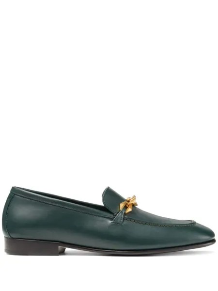 Jimmy Choo лоферы Diamond Tilda, зеленый
