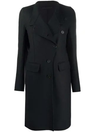 Ann Demeulemeester пальто со смещенной застежкой на пуговицах