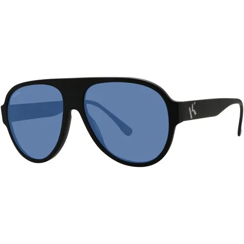 Солнцезащитные очки Kaporal, авиаторы, оправа: пластик, для женщин, черный