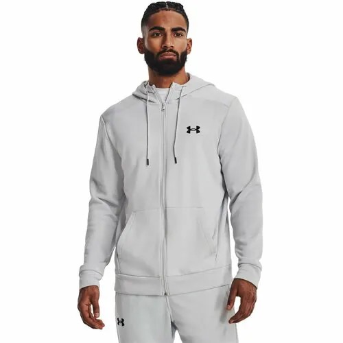 Толстовка спортивная Under Armour Armour Fleece Fz Hoodie, размер XS, , серый