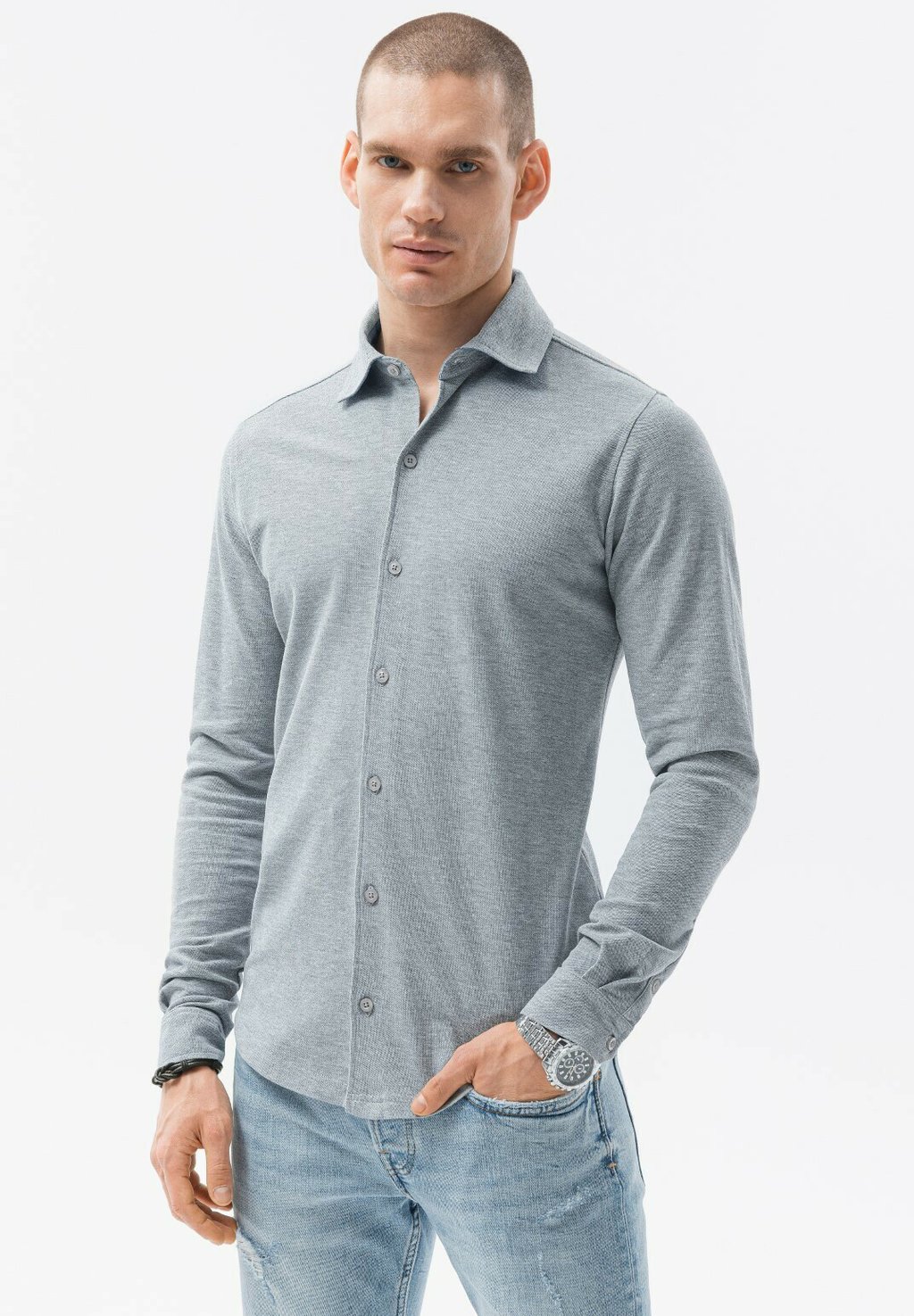 Рубашка Long Sleeve Ombre, цвет grey