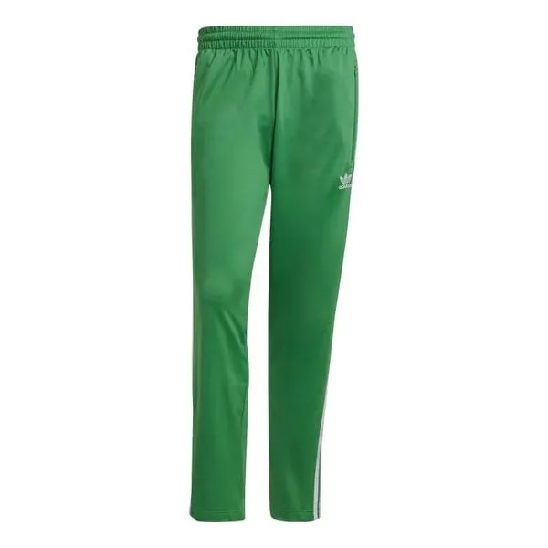 Спортивные штаны Men's adidas originals Contrasting Colors Stripe Logo Elastic Waistband Straight Sports Pants/Trousers/Joggers Green, зеленый