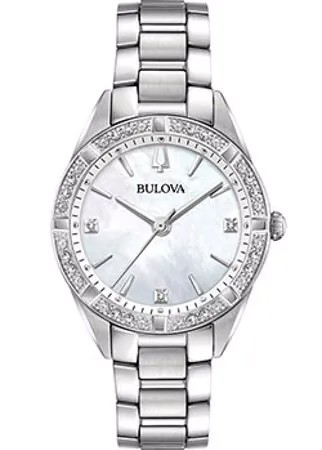 Японские наручные  женские часы Bulova 96R228. Коллекция Diamonds