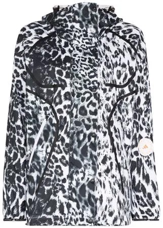 Adidas by Stella McCartney ветровка с леопардовым принтом