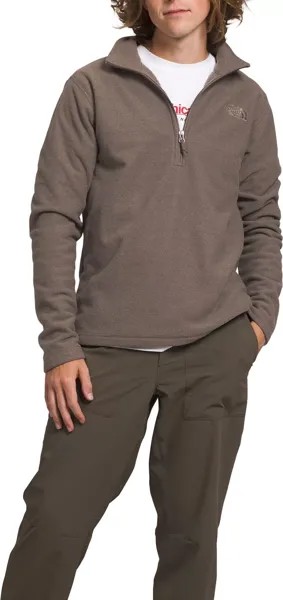 Мужской флисовый пуловер с текстурированной отделкой The North Face с молнией 1/4