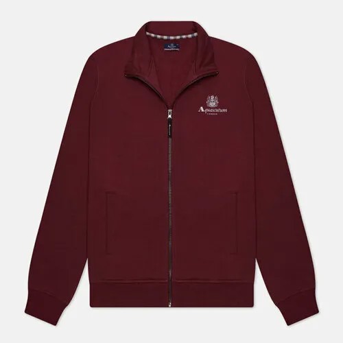 Толстовка Aquascutum active small logo full zip mock neck fleece, силуэт прямой, размер xl, красный