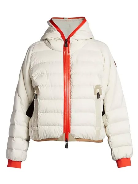 Пуховик-бомбер Sierre Moncler Grenoble, цвет cream