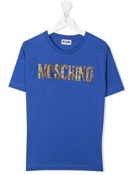 Moschino Kids футболка с логотипом