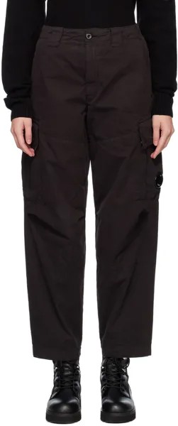 Черные брюки свободного кроя Microreps C.P. Company
