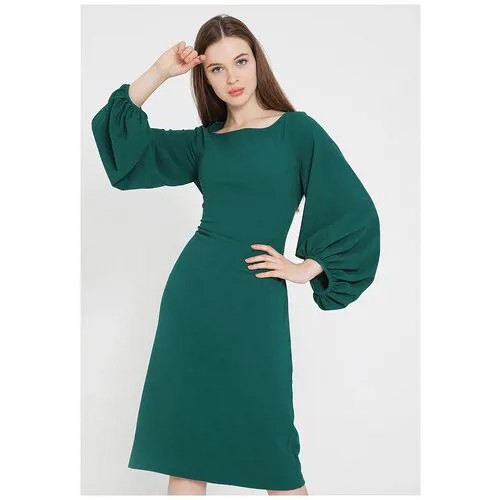 Платье Мадам Т, размер 44, зеленый