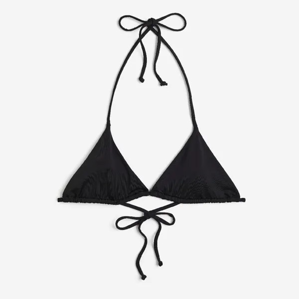 Лиф бикини H&M Triangle, черный