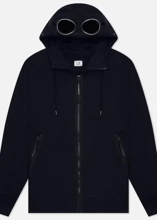 Мужская толстовка C.P. Company Diagonal Raised Fleece Goggle Hoodie, цвет синий, размер S