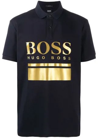 Boss Hugo Boss рубашка поло с короткими рукавами и логотипом