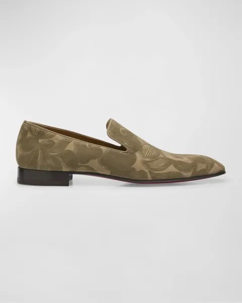 Мужские замшевые лоферы Dandelion Petunia Christian Louboutin, цвет Saharienne