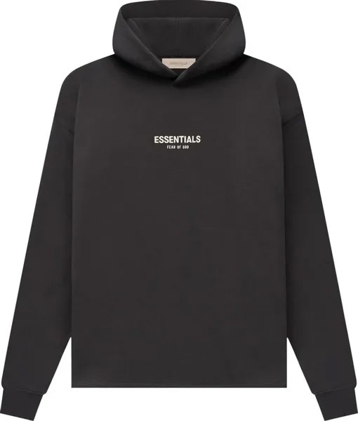 Худи Fear of God Essentials Relaxed Hoodie 'Iron', черный