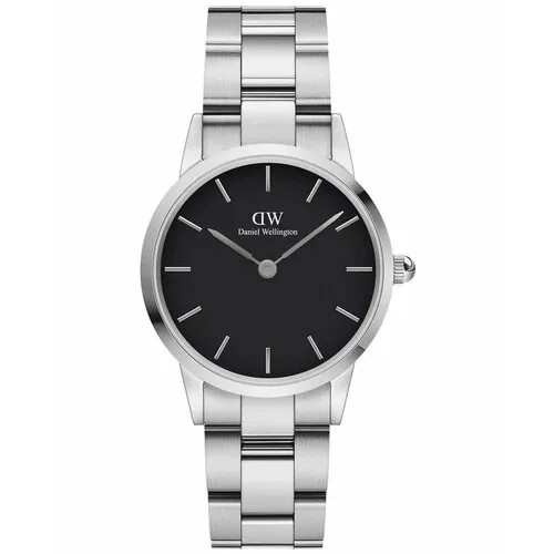 Наручные часы Daniel Wellington Iconic Link, серебряный, черный