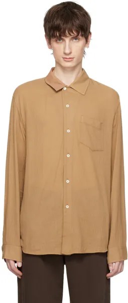 Светло-коричневая рубашка со львом Sefr