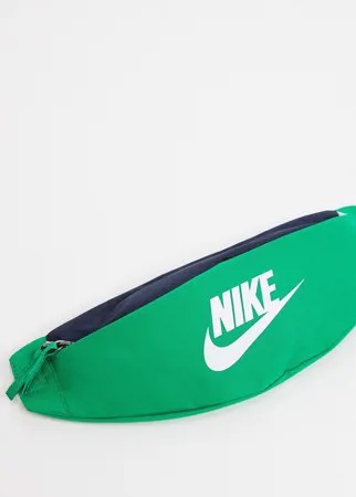 Сине-зеленая сумка-кошелек на пояс Nike-Зеленый