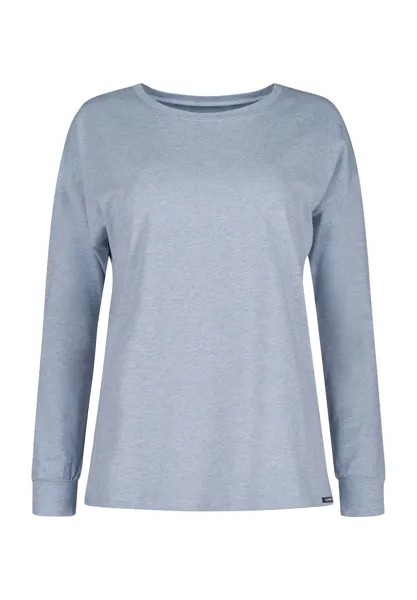 Женская рубашка для сна с круглым вырезом SKINY, цвет Denim Melang