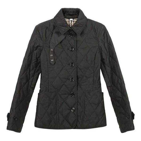 Куртка Burberry Diamond Quilted Temperature Control Jacket For Black, черный