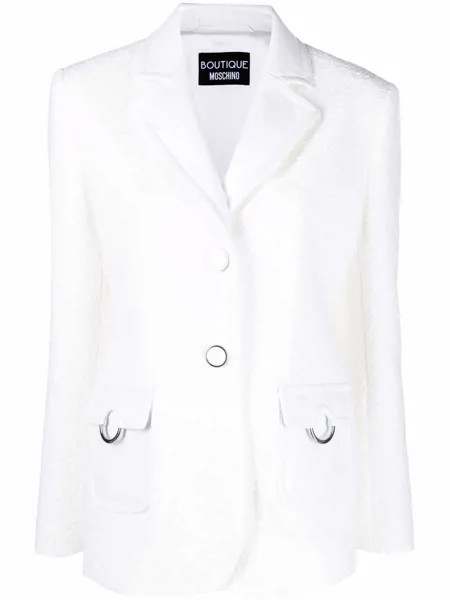 Boutique Moschino однобортная куртка с заостренными лацканами
