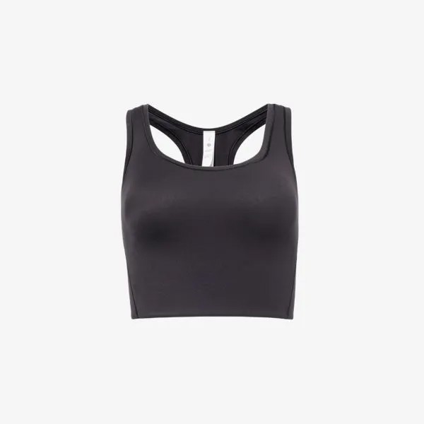Топ wundermost из эластичной ткани с овальным вырезом Lululemon, черный