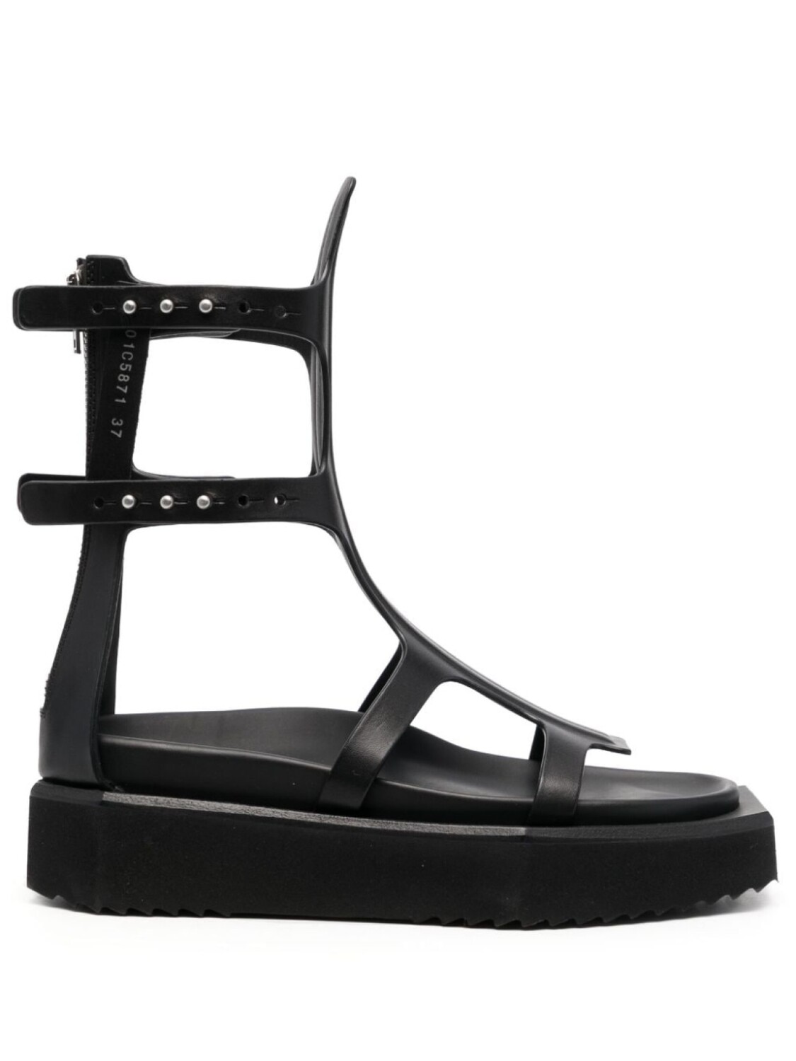 Rick Owens босоножки с открытым носком, черный