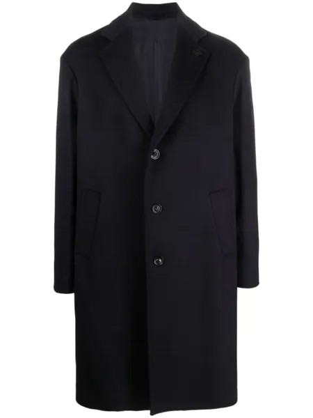 Lardini шерстяное пальто, синий