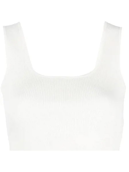 12 STOREEZ ribbed-knit cropped top