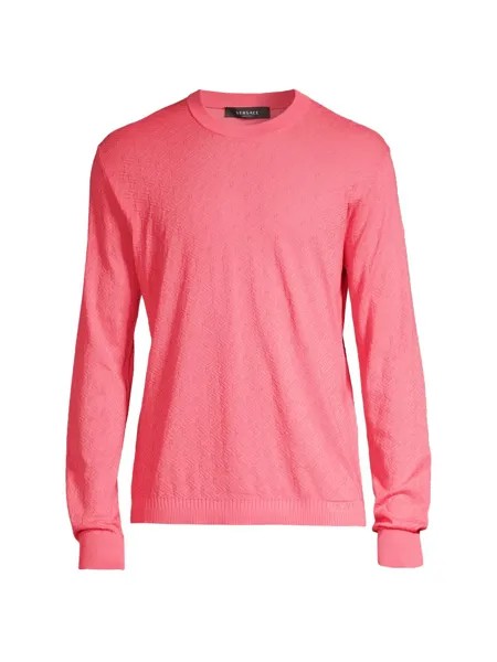Вязаный свитер La Greca Versace, розовый