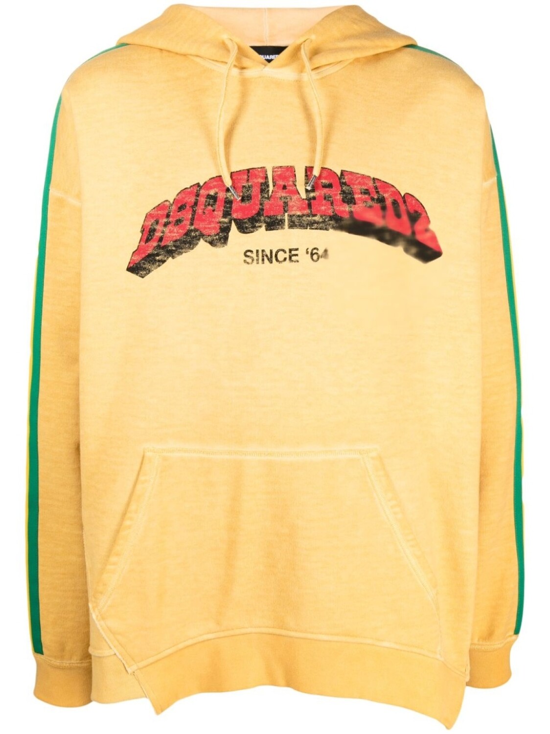 Dsquared2 худи с логотипом, желтый
