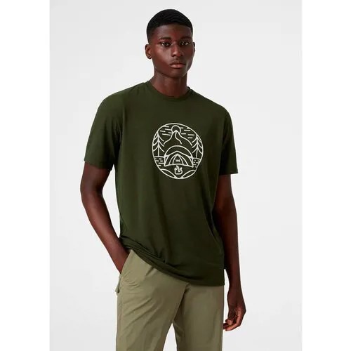 Футболка Helly Hansen, однотонная, размер S, красный