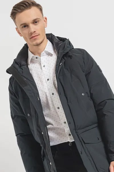 Зимняя куртка с карманами и утеплителем Pierre Cardin, черный