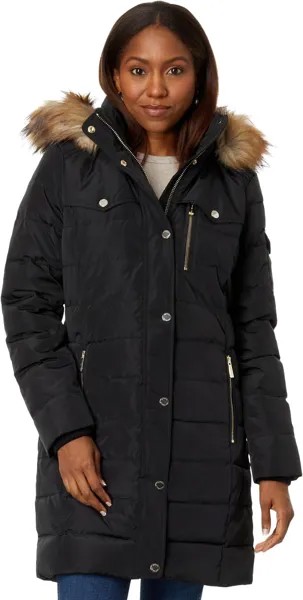 Пуховик Michael Kors Snap Front Down Puffer M825943CZ, черный
