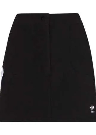 Adidas юбка мини с вышитым логотипом